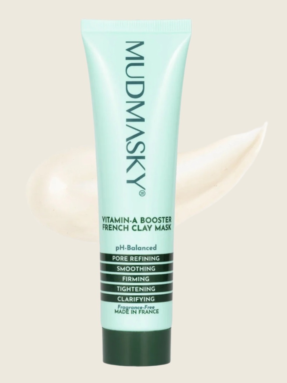 MUDMASKY Vitamin-A Booster French Blue Clay Mask, 2.0 Fl. Oz.